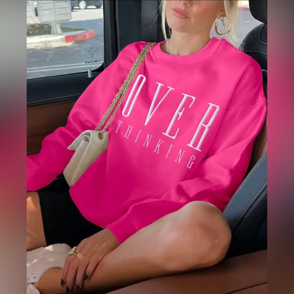 Ladies Overthinker sweatshirt Pink